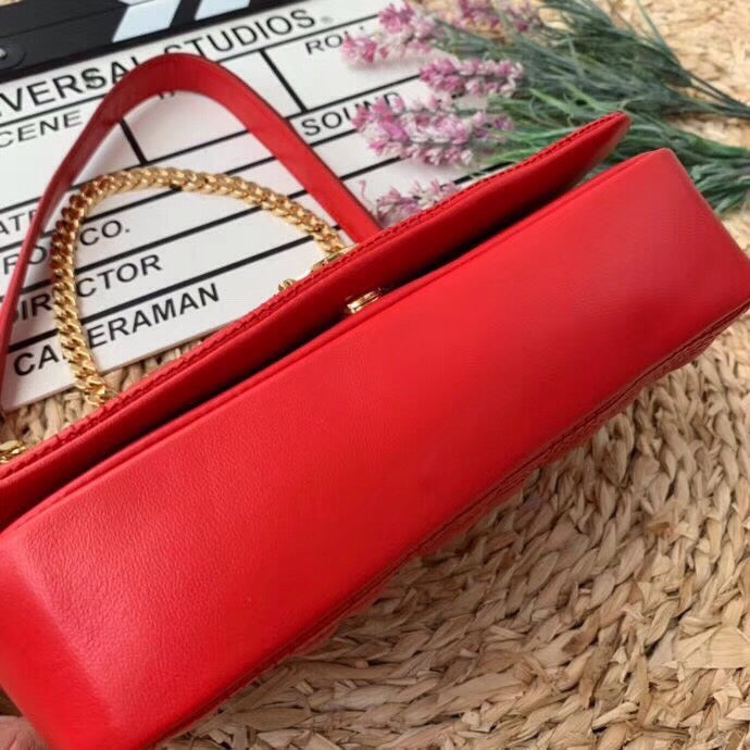 BB Quilted Medium Lola Bag Monogram Red For Women, Bags 11in/28LO