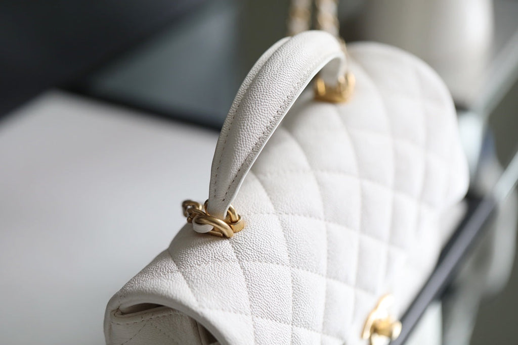 CHL - Mini Flapbag With Top Handle White For Women 7.8in/20LO