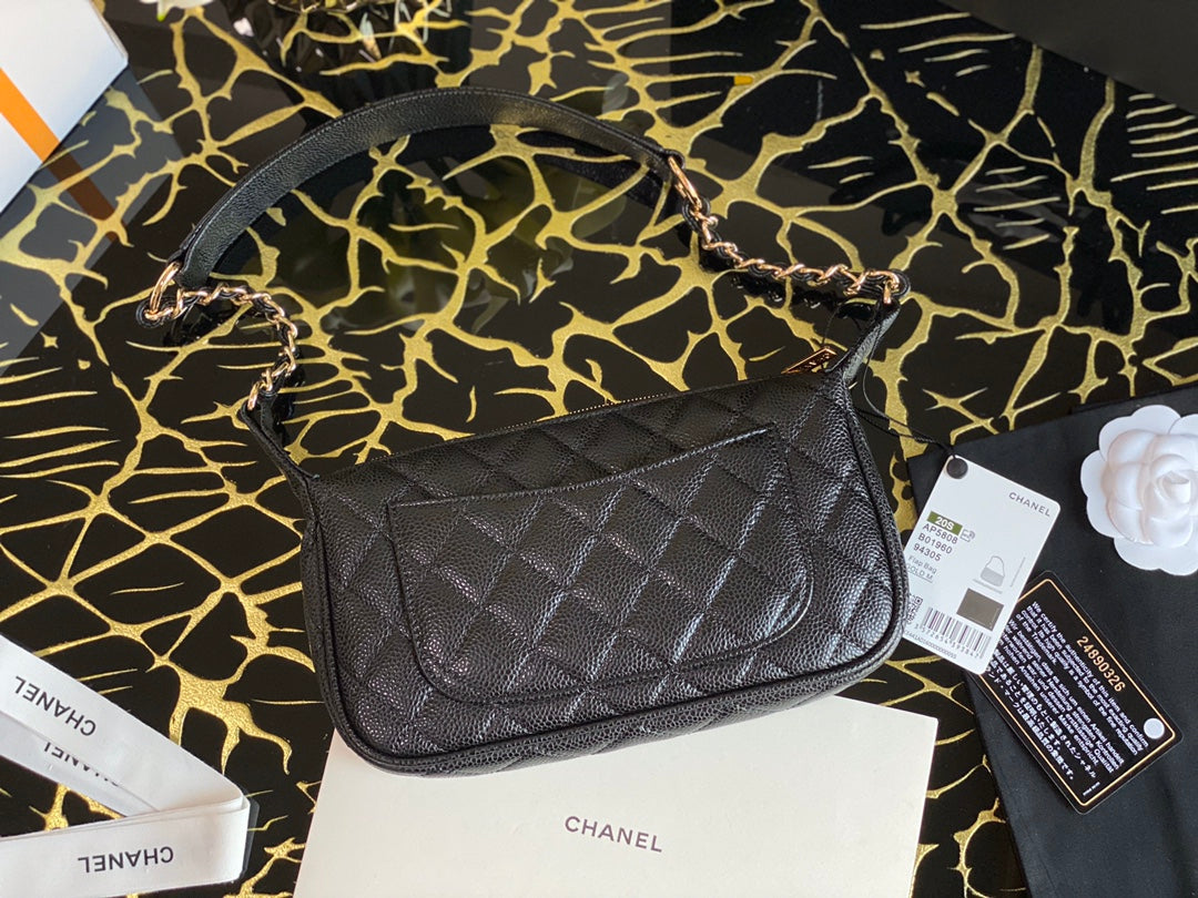 CHL -  Classic Shoudlerbag Black For Women 9.8 in / 25 LO