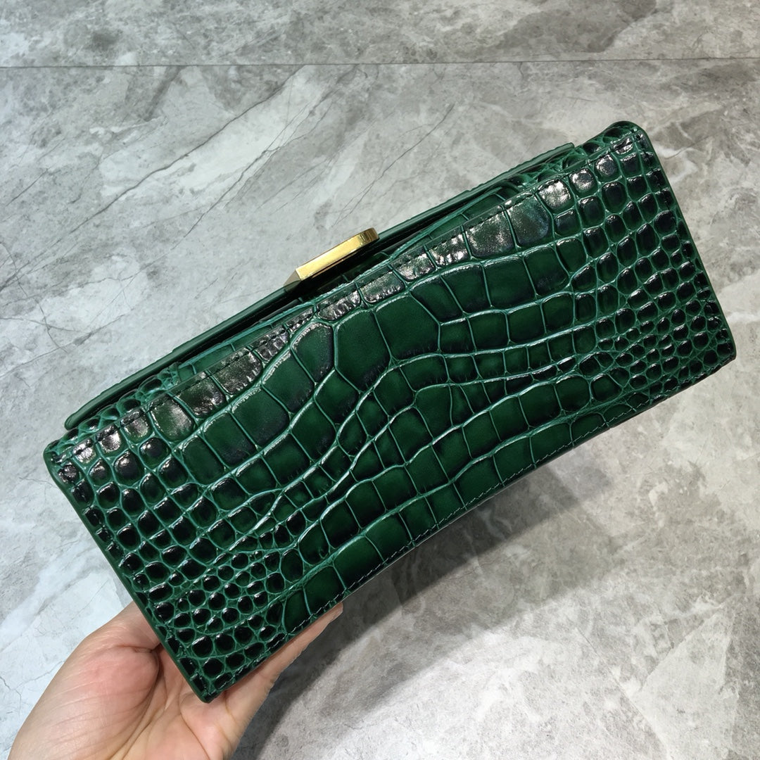 BLN-Ciaga Hourglass Small Handbag In Dark Green, For Women,  Bags 9in/23LO 5935461LRGM3011