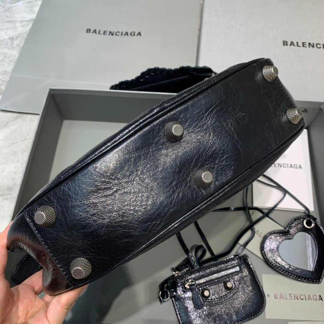 BLN-Ciaga Le Cagole XS Shoulder Bag In Black, For Women,  Bags 13in/33LO