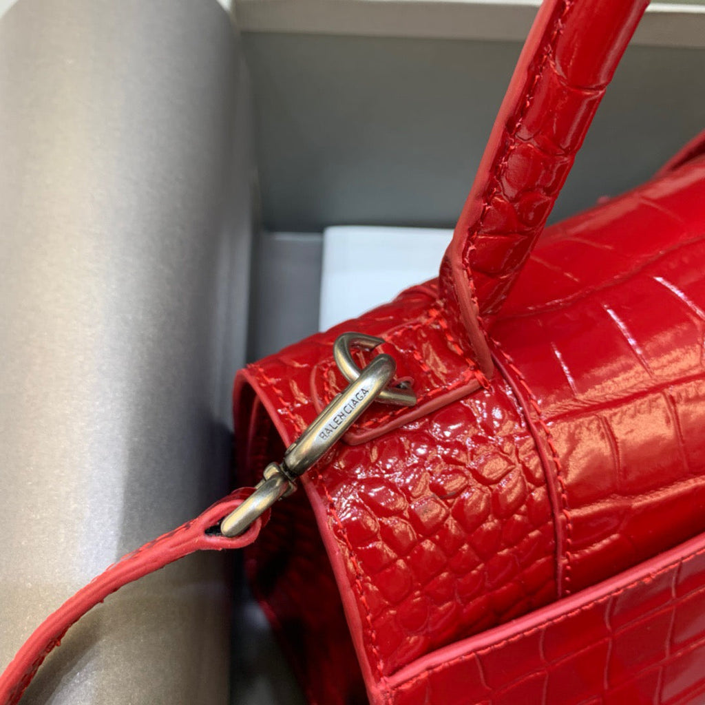 BLN-Ciaga Hourglass Small Handbag In Red, For Women,  Bags 9in/23LO