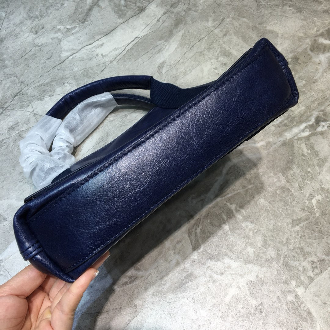 BLN-Ciaga Navy XS Tote Bag In Blue, For Women,  Bags 12.6in/32LO