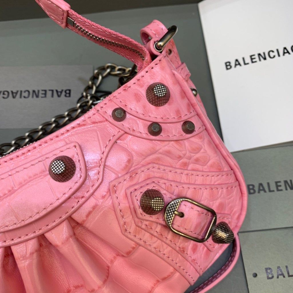 BLN-Ciaga Le Cagole Mini Bag With Chain In Pink, For Women,  Bags 8.2in/21LO
