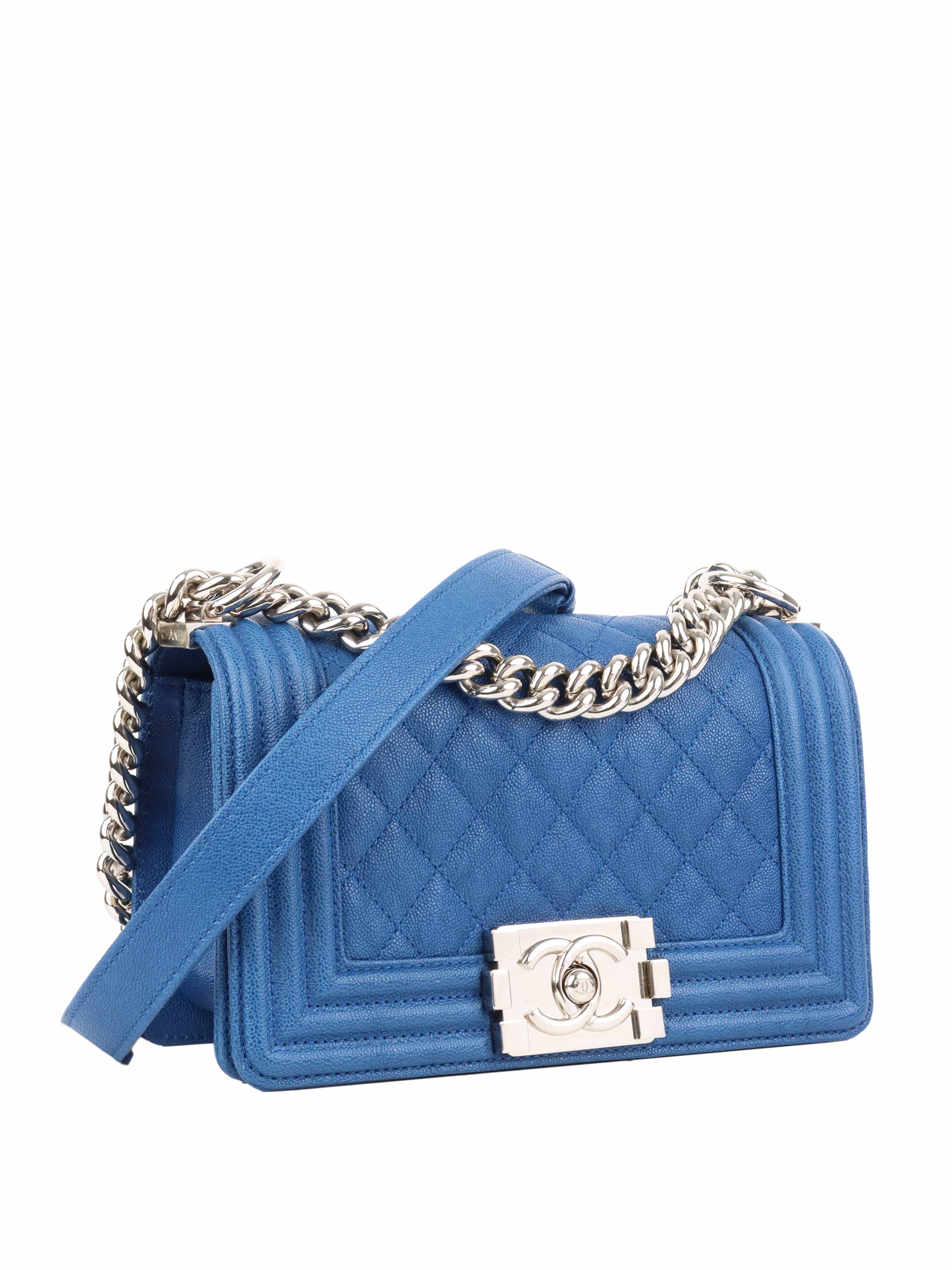 CHNL -  Blue Small Boy Bag.