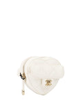 CHNL -  White Heart Coin Purse.