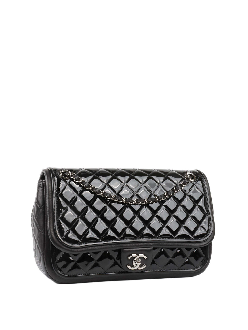 CHNL -  Patent Leather Classic Flap.