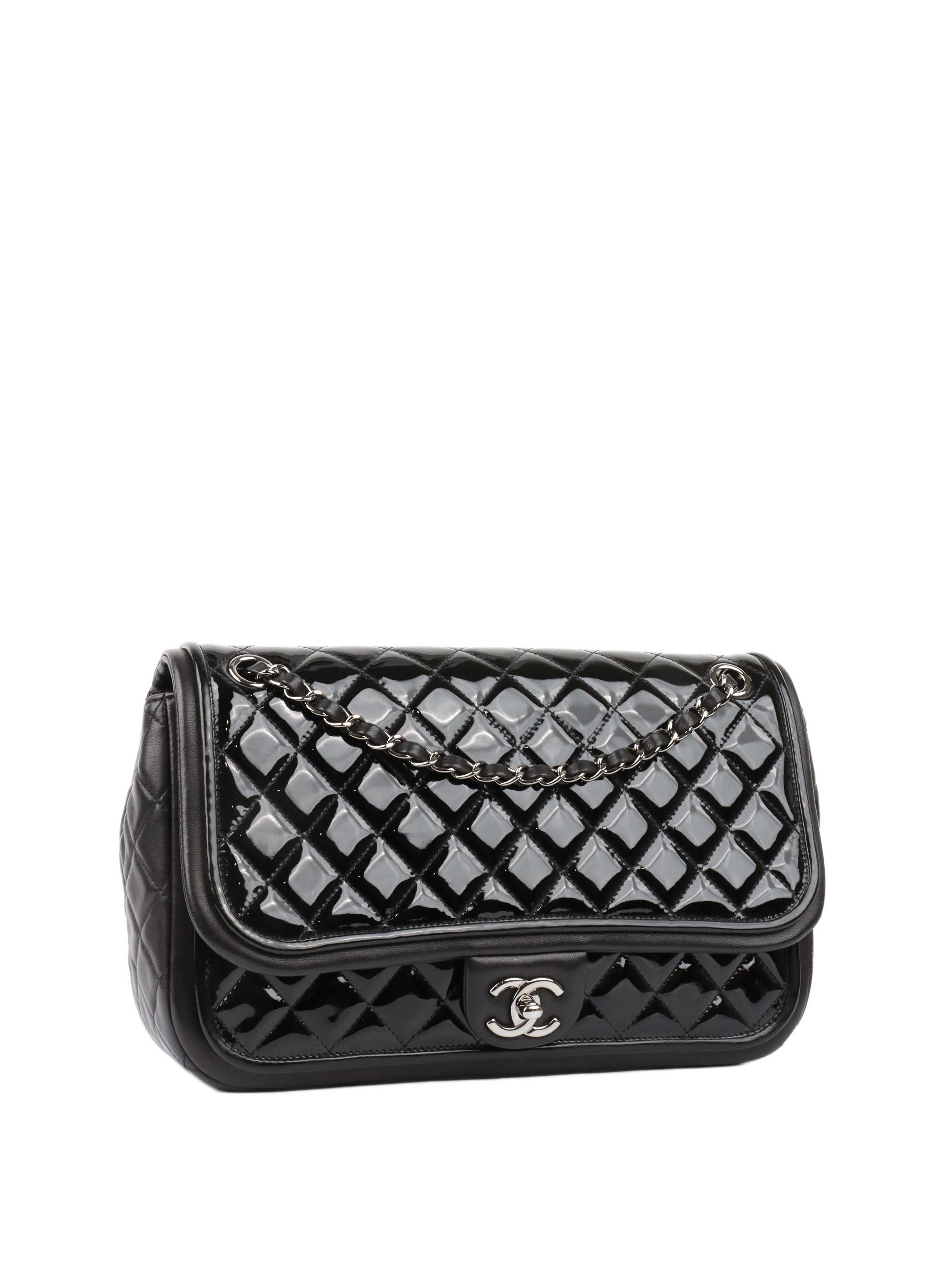 CHNL -  Patent Leather Classic Flap.