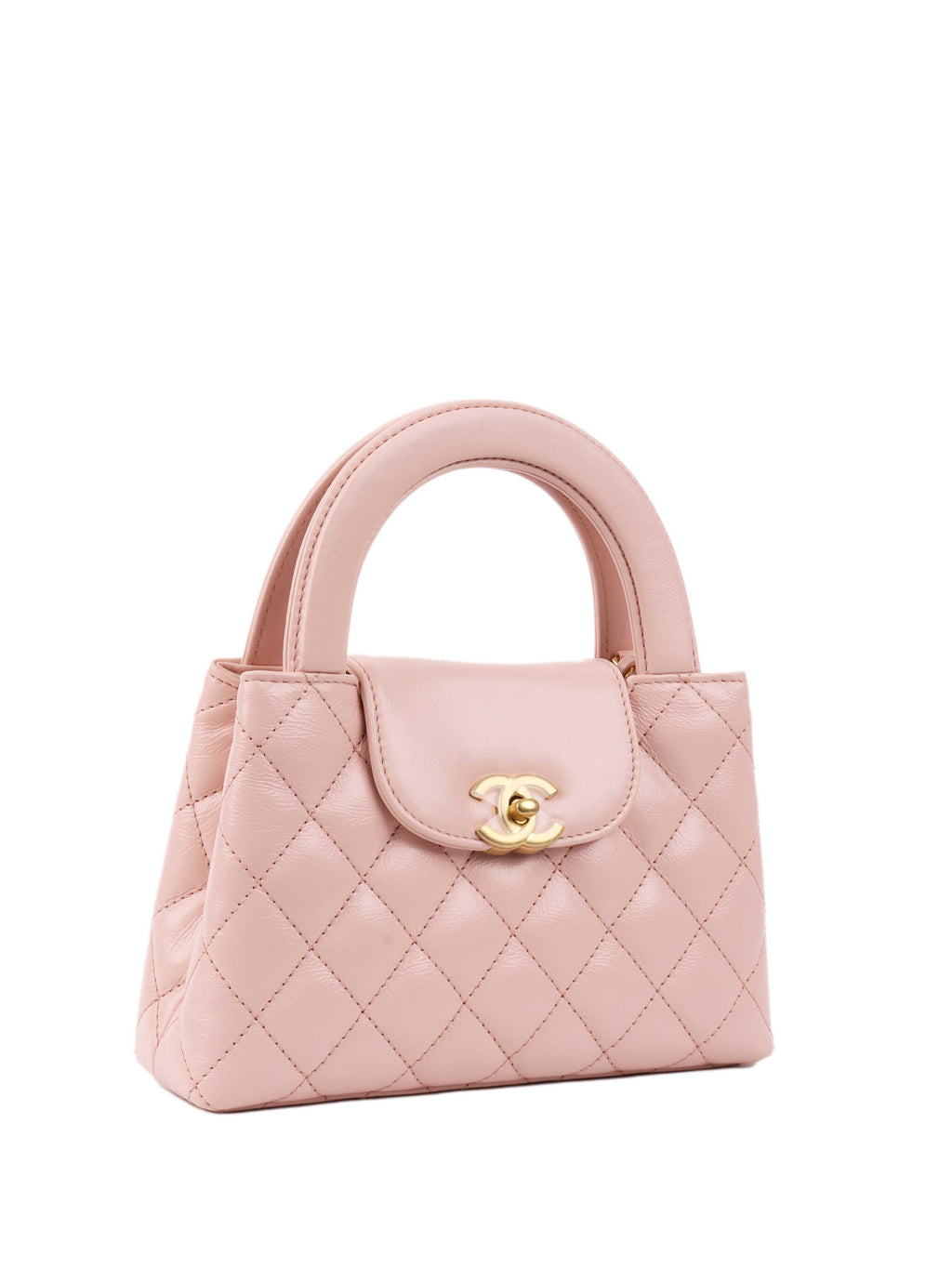 CHNL -  Small Pink Kelly Bag.