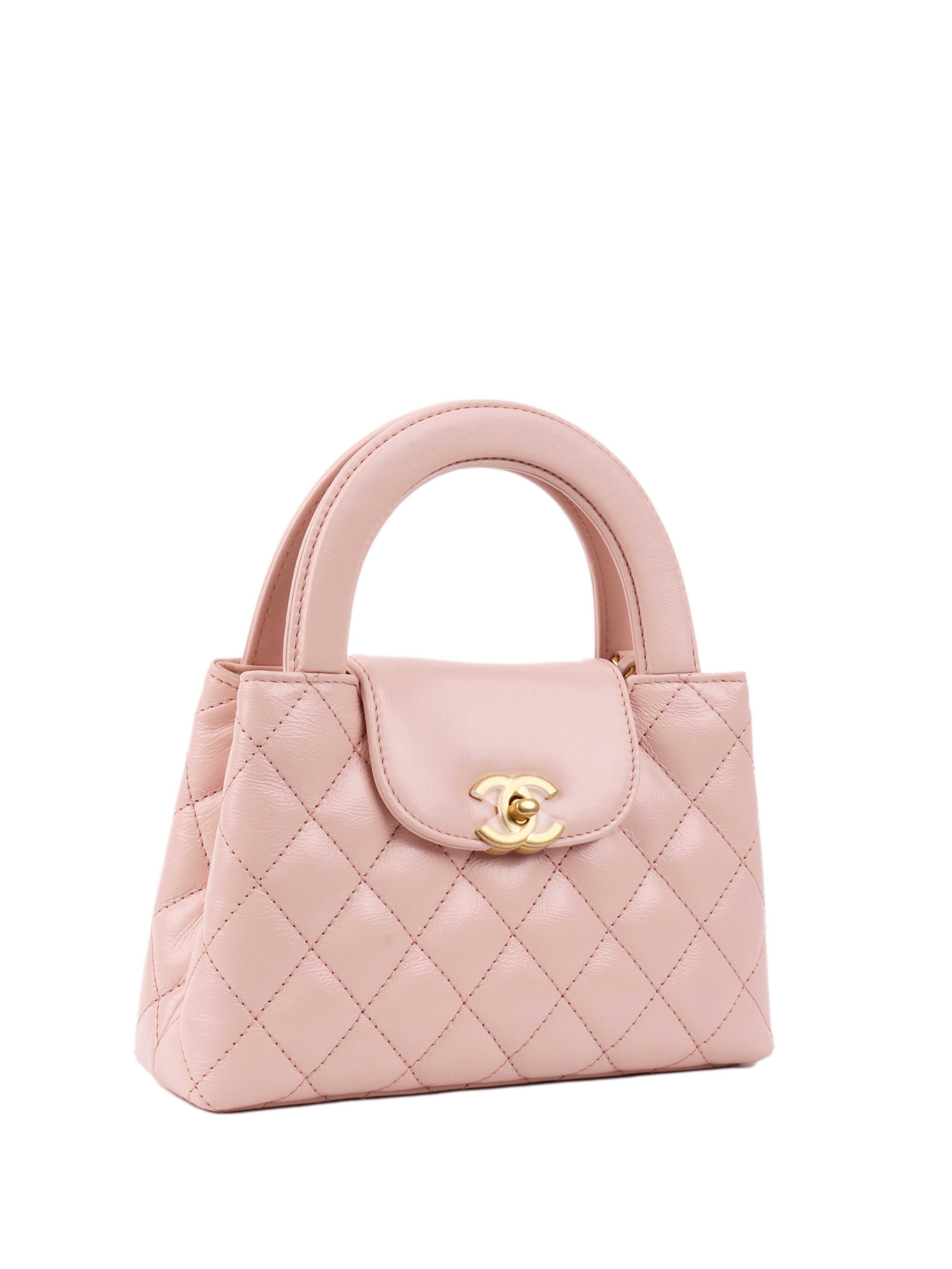 CHNL -  Small Pink Kelly Bag.