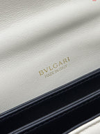 BVL Serpenti Reverse Shoulder Bag 22.5cm White Calfskin GHW 188594