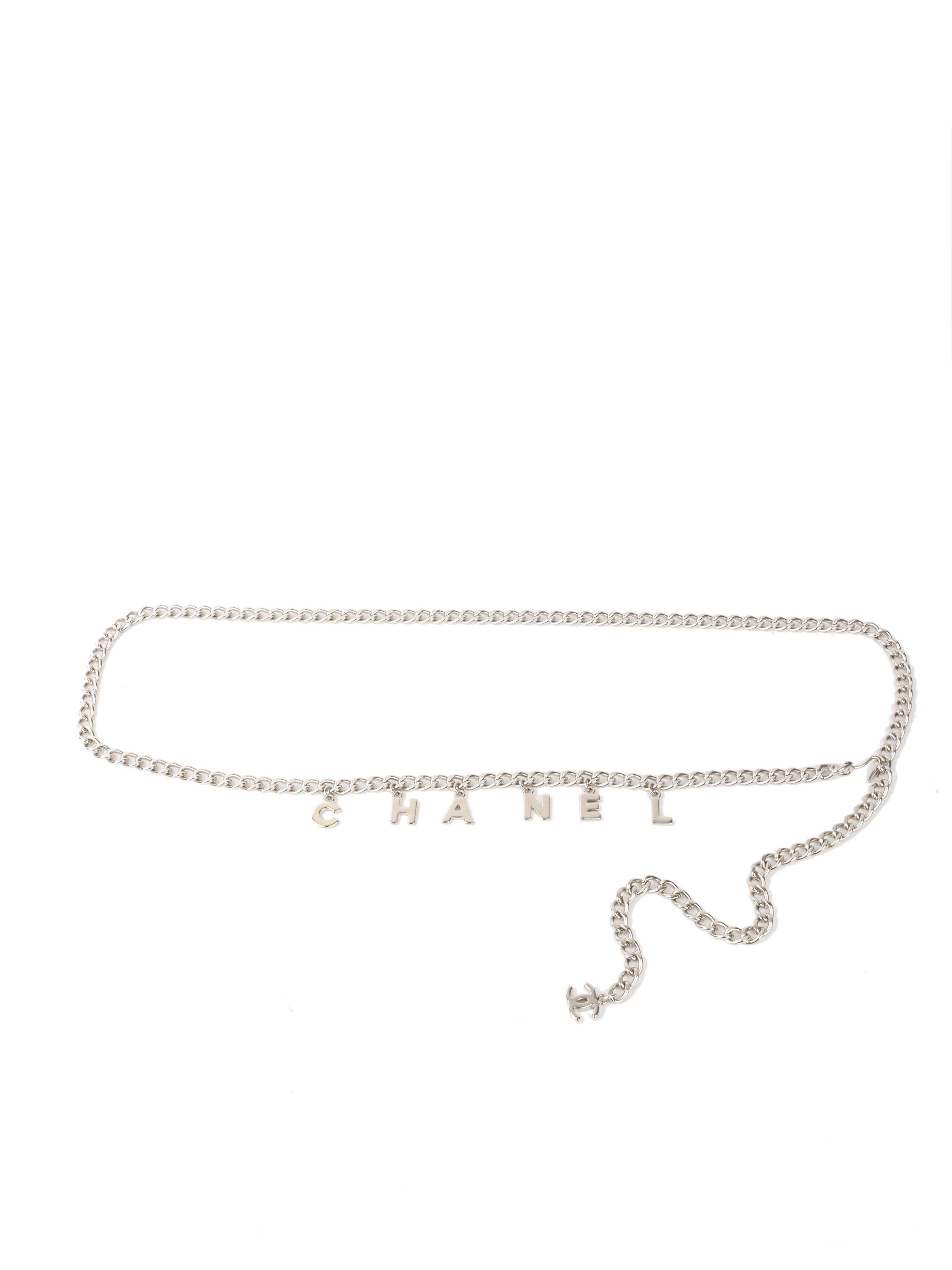 CHNL -  Silver Charm Chain Belt.