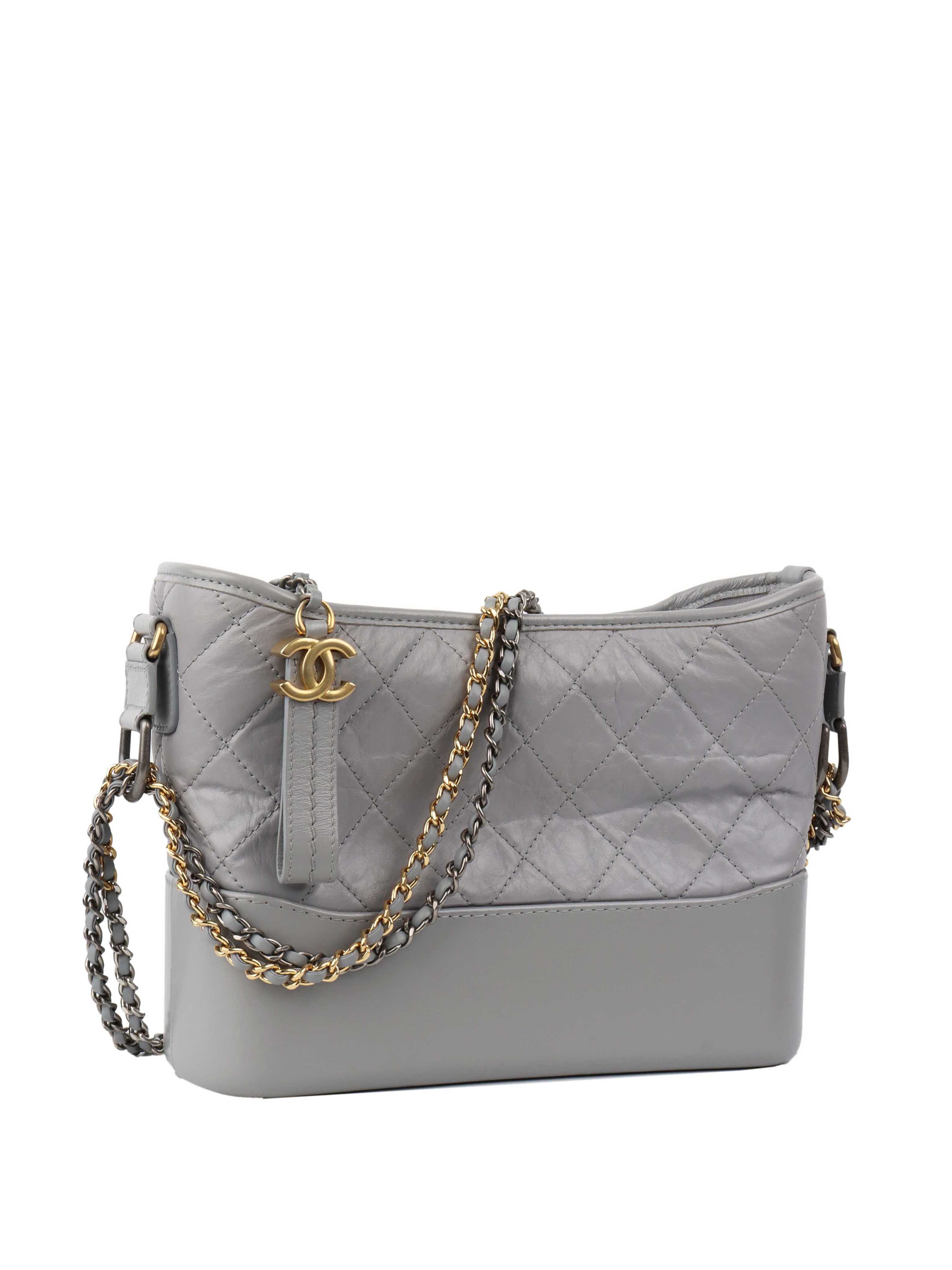 CHNL -  Medium Light Grey Gabrielle Bag.
