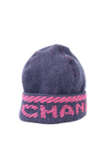 CHNL -  Navy and Fuchsia Beanie.