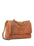 CHNL -  Small Caramel 19 Bag.