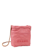 CHNL -  22 Pink Mini Shoulder Bag.
