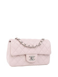 CHNL -  Light Pink Mini Rectangular Classic Flap SHW.