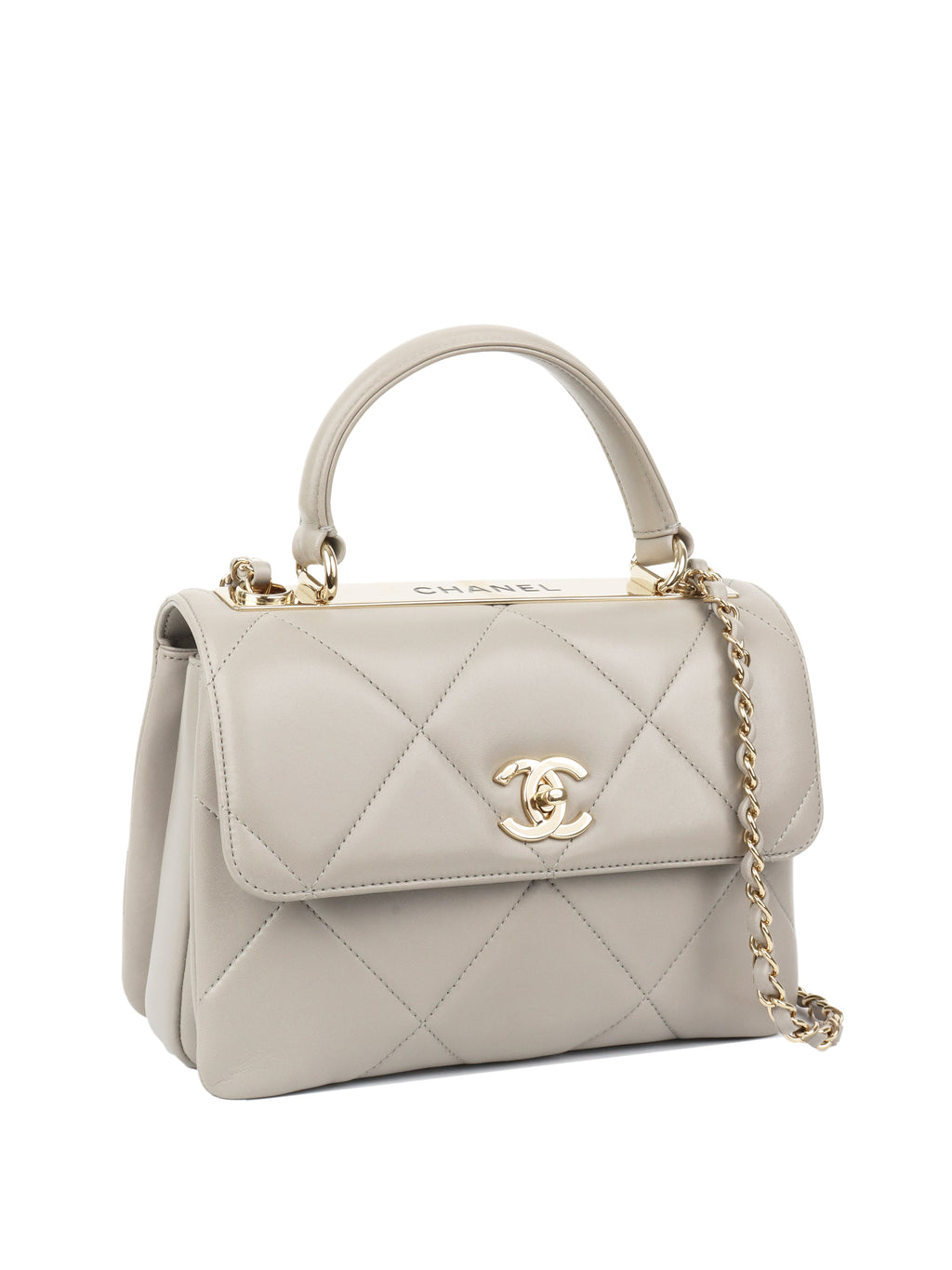 CHNL -  Pale Grey Trendy Bag.