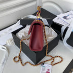 CHL -  Clutch With Chain Gold Hardware Red For Women Handbags, Shoulder Bags 5.7in/14.5LO