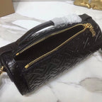 B-Berry - BB  Barrel Monogram Bag Black For Women, Bags 10in/27LO