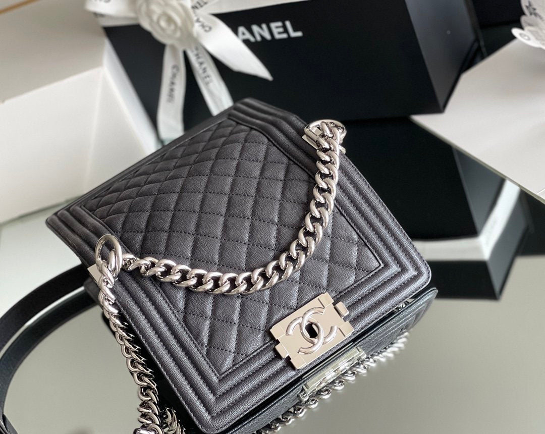 CHL - Mini Classic Flapbag Black For Women 15LO/5.9 in