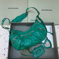 BLN-Ciaga Le Cagole XS Shoulder Bag In Dark Green, For Women,  Bags 13in/33LO