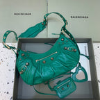 BLN-Ciaga Le Cagole XS Shoulder Bag In Dark Green, For Women,  Bags 13in/33LO