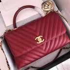 CHL - Handbag With Top Handle Red For Women 11in/28LO