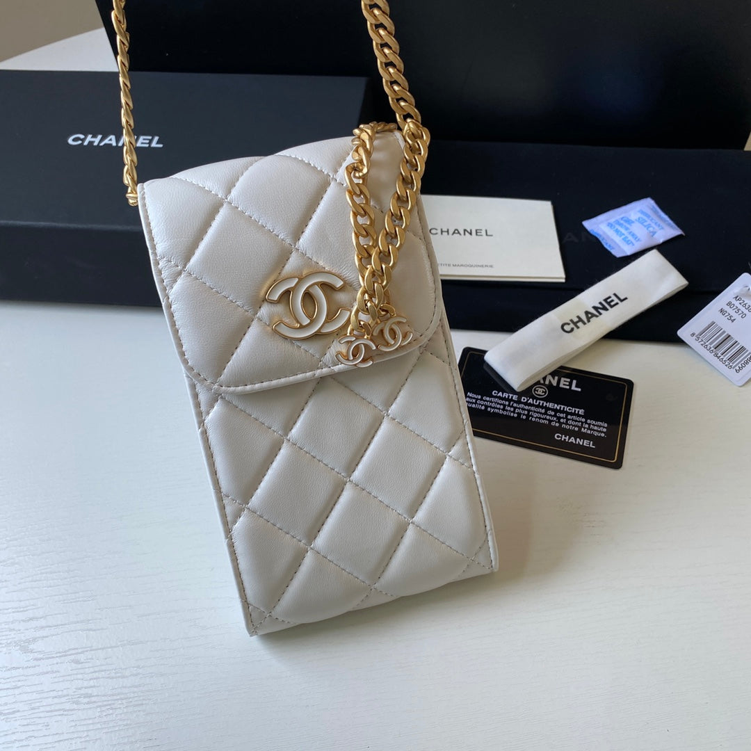 CHL - Phone Holder White Bag For Women 15LO/6in