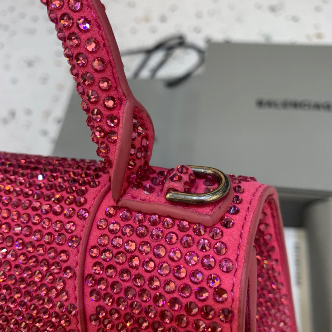 BLN-Ciaga Hourglass XS Handbag In Pink, For Women,  Bags 7.4in/19LO