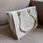 CHL -  Deauville Tote Tweed Bag SuMM - er Collection White For Women 15.7in/40LO