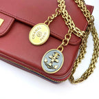 CHL - Maroon Medallion Nude Reissue 2.55 Classic 225 Flap Red Bag For Women 24LO/9.4in
