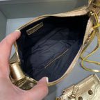 BLN-Ciaga Le Cagole XS Shoulder Bag In Gold, For Women,  Bags 10.2in/26LO 6713090GT3M8005