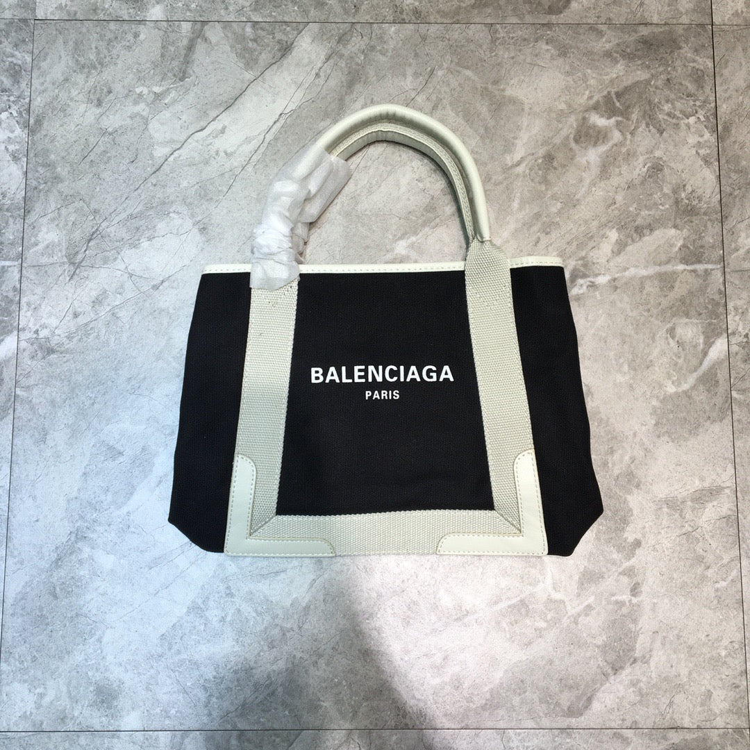 BLN-Ciaga Navy XS Tote Bag In Black, For Women,  Bags 12.6in/32LO