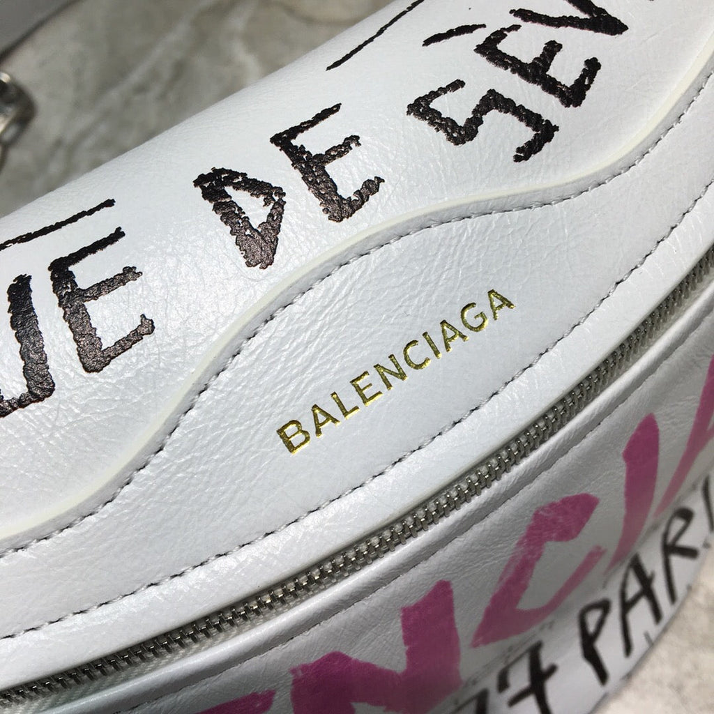 BLN-Ciaga Souvenir XS Belt Bag In White, For Women,  Bags 9.5in/24LO