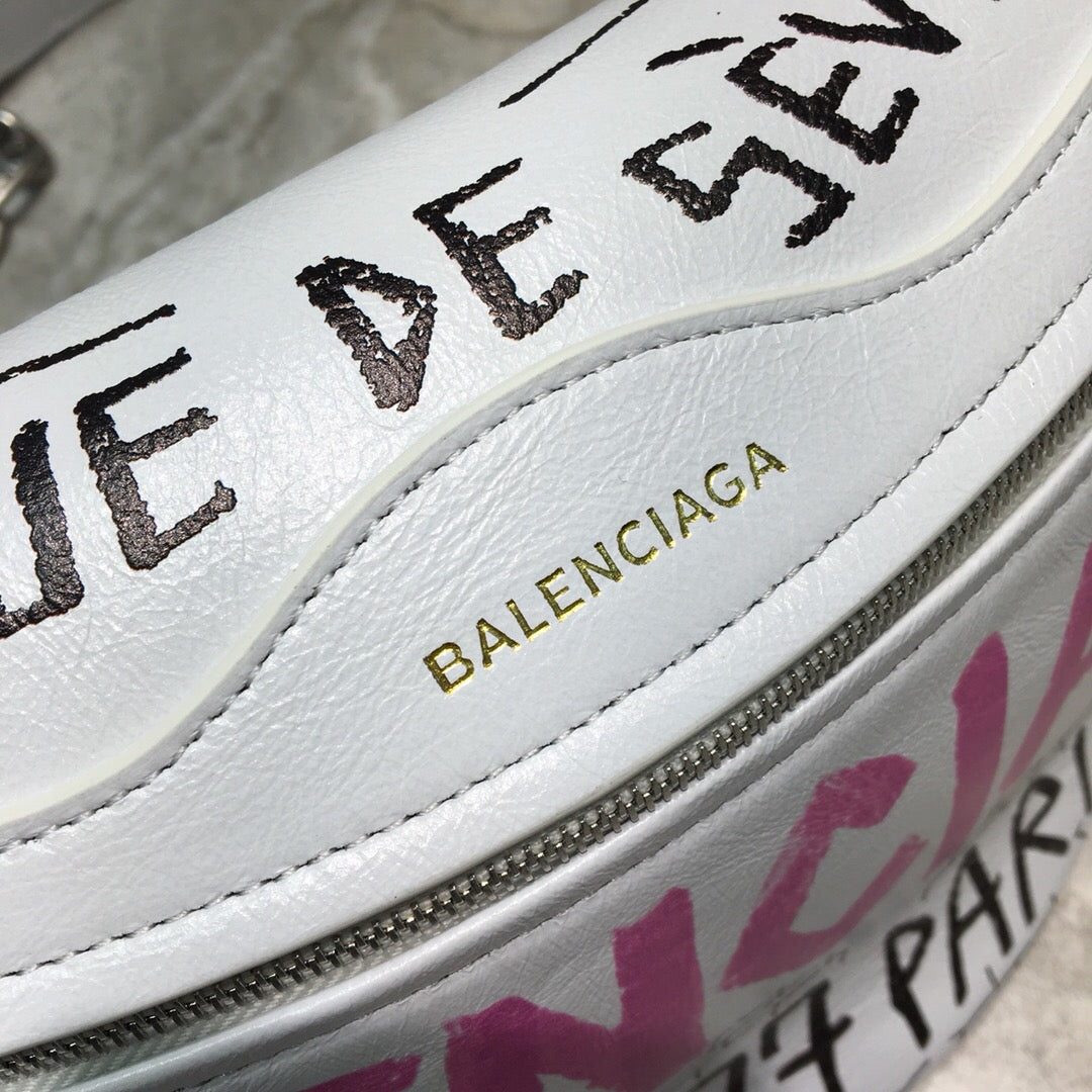 BLN-Ciaga Souvenir XS Belt Bag In White, For Women,  Bags 9.5in/24LO