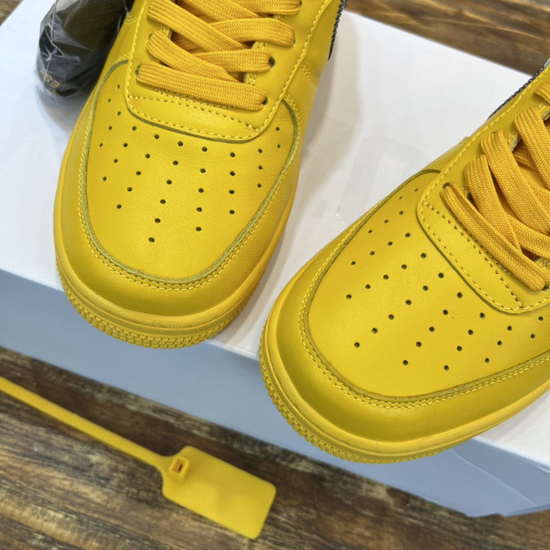 NK Off White x Yellow AR.FRC 1 Low "UniTLM -sity Gold" For Men DD1876