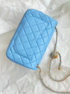 CHL - Mini Flap Bag Blue For Women Bags 7.9in/20LO