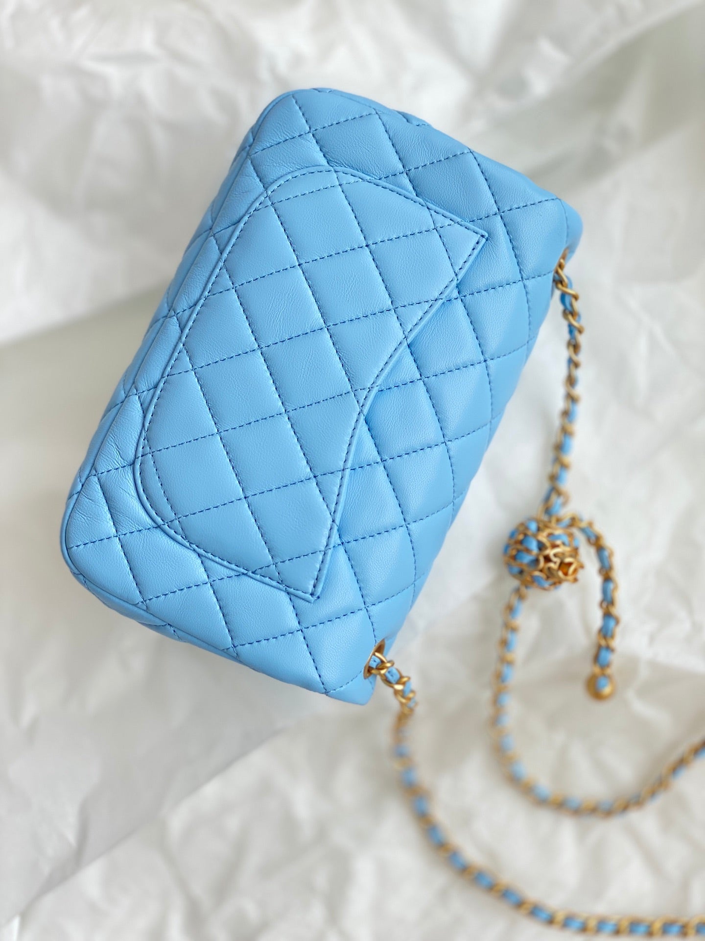 CHL - Mini Flap Bag Blue For Women Bags 7.9in/20LO