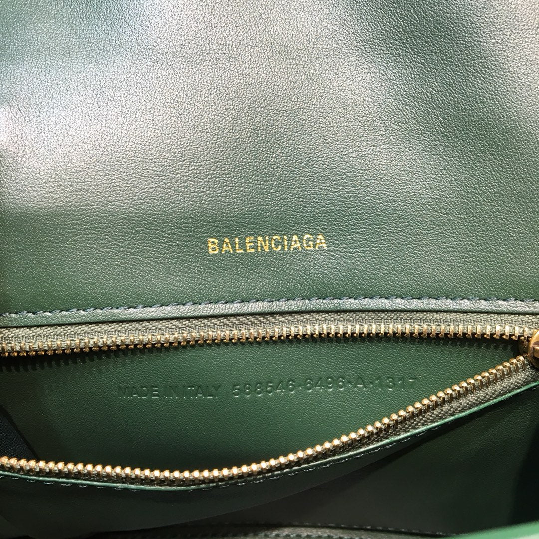 BLN-Ciaga Hourglass Small Handbag In Dark Green, For Women,  Bags 9in/23LO 5935461LRGM3011