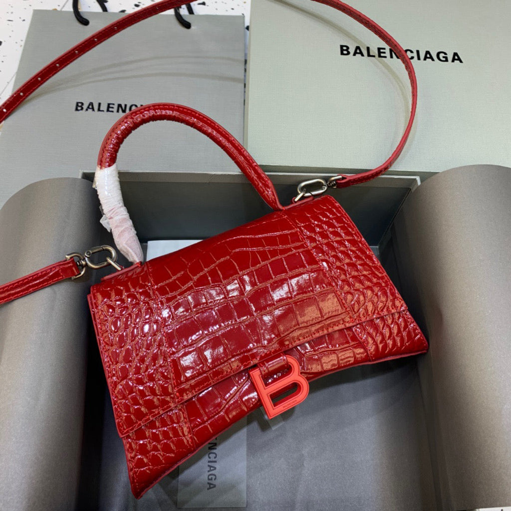 BLN-Ciaga Hourglass Small Handbag In Red, For Women,  Bags 9in/23LO