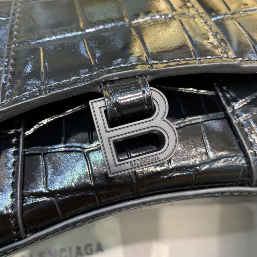 BLN-Ciaga Hourglass Mini Handbag In Black, For Women,  Bags 4.7in/12LO