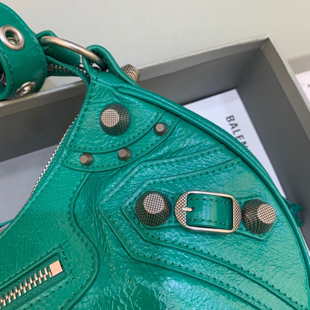 BLN-Ciaga Le Cagole XS Shoulder Bag In Dark Green, For Women,  Bags 13in/33LO