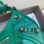 BLN-Ciaga Le Cagole XS Shoulder Bag In Dark Green, For Women,  Bags 13in/33LO