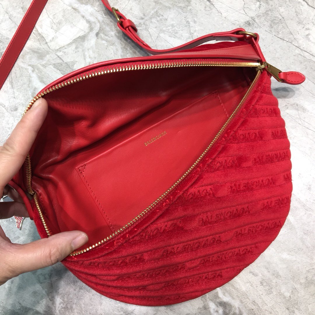 BLN-Ciaga Souvenir XXS Belt Bag In Red, For Women,  Bags 11.8in/30LO