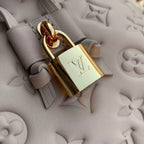 LV Coussin Bucket Bag Beige/Gray Galet Sheepskin