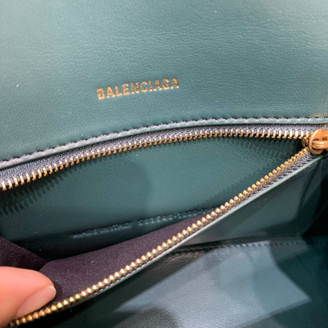 BLN-Ciaga Hourglass Small Handbag In Dark Green, For Women,  Bags 9in/23LO