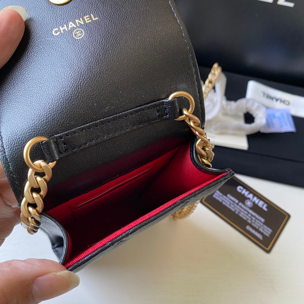 CHL - Phone Holder Black Bag For Women 15LO/6in