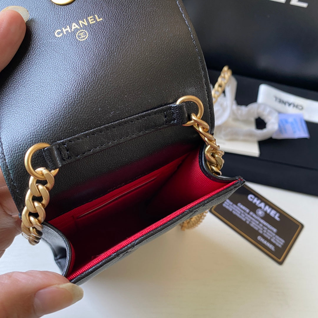 CHL - Phone Holder Black Bag For Women 15LO/6in
