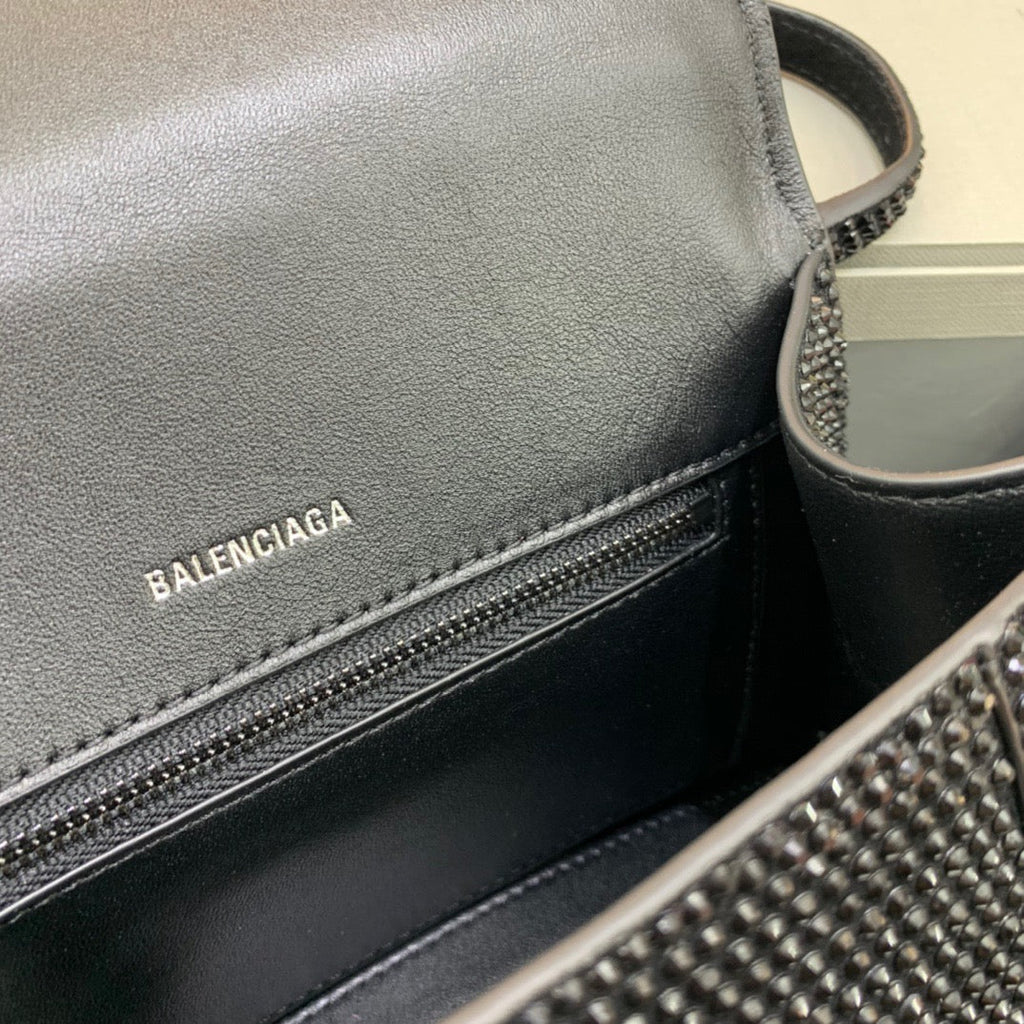 BLN-Ciaga Hourglass XS Handbag In Black, For Women,  Bags 7.4in/19LO 59283328D071071